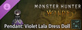 Monster Hunter Wilds - Pendant: Violet Lala Dress Doll
